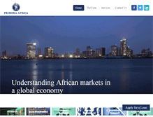 Tablet Screenshot of primera-africa.com